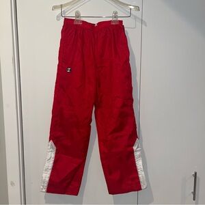 Champion Kids Red Joggers with White Accents